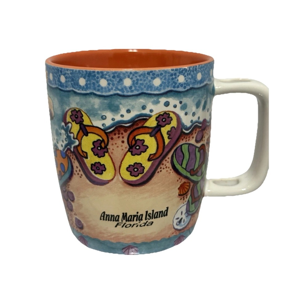 Anna Maria Island Florida Beach Mug Cup - Spoon Slot (no Spoon) Souvenir